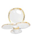 Foto Aparelho de Jantar Quadrado de Porcelana 20 Peças - KG Home História da Arte
