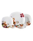 Aparelho de Jantar Quadrado de Porcelana 60 Peças - Rojemac Priscilla Foto Aparelho de Jantar Quadrado de Porcelana 60 Peças - Rojemac Priscilla