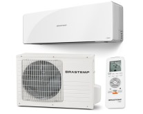 Ar Condicionado Split Hi Wall Brastemp Clean 12.000 BTUs Controle Remoto Quente/Frio BBZ12BB