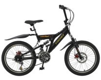 Bicicleta Fischer 18 Marchas Aro 20 Suspensão Full Suspension Freio a Disco Fast Boy