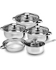 Foto Conjunto de Panelas Aço Inox 5 peça(s) Importado