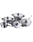 Foto Conjunto de Panelas Aço Inox 5 peça(s) Pratic Casa Happy Day
