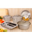 Foto Conjunto de Panelas Aço Inox 5 peça(s) Tramontina Allegra 65650893