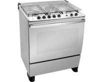 Fogão de Piso Atlas 5 Bocas Acendimento Superautomático Acabamento Inox Grill U.TOP 5