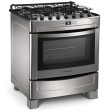 Fogão de Piso Brastemp Clean 6 Bocas Acendimento Automático Inox BF076BR Foto Fogão de Piso Brastemp Clean 6 Bocas Acendimento Automático Inox BF076BR
