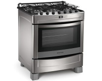 Fogão de Piso Brastemp Clean 6 Bocas Inox BF076BR