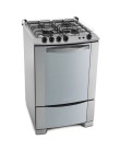 Fogão de Piso Electrolux Celebrate 4 Bocas Inox 56SPX Foto Fogão de Piso Electrolux Celebrate 4 Bocas Inox 56SPX
