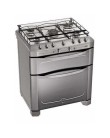 Foto Fogão de Piso GE Double 5 Bocas Acendimento Automático Inox com Forno Duplo FGGE005PDBDA1IN