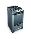 Foto Fogão de Piso Mabe 4 Bocas Acendimento Superautomático Inox FGMB004PMTDA