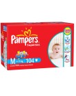 Foto Fralda Pampers Supersec Tamanho M Jumbo 104 Unidades