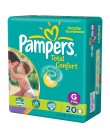 Foto Fralda Pampers Total Confort Tamanho G Pacotão 20 Unidades