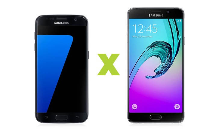 Galaxy S7 vs Galaxy A7 Galaxy S7 vs Galaxy A7