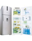Foto Geladeira Bosch Space Frost Free 445 Litros Duplex Inox KDN49P