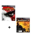 Foto Jogo God of War 3 e Resistance 2 Sony PlayStation 3
