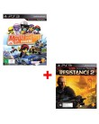 Foto Jogo Modnation Racers e Resistance 2 Sony PlayStation 3