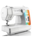 Foto Máquina de Costura Doméstica 3 Pontinhos para lingerie Reta Ziguezaque Ziguezaque Overloque Decora JX 2080 - Elgin