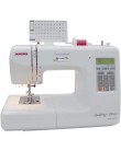 Foto Máquina de Costura Doméstica Pontos Decorativos Overloque Reta 3 Pontinhos para lingerie Ziguezaque Cerzido 4100QDC - Janome