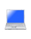 Foto Notebook Panasonic Toughbook LCD 12,1" 2 GB 160 GB Intel Core 2 Duo SU9300 Windows Vista Business W8
