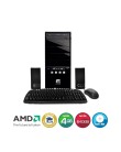 Foto PC SpaceBR SpaceBR Black Piano AMD X4 Quad Core 4 GB 640 GB Linux