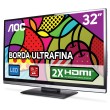 Foto TV LED 32" AOC 2 HDMI Conversor Digital Integrado LE32D0330