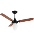 Foto Ventilador de Teto Loren Sid Teto M3 Pêra Preto Pás de Mogno 3 Pás
