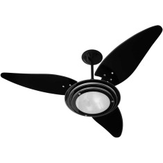 Ventilador de Teto Venti-Delta Delta Black 40 cm 3 Pás 3 Velocidades