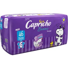 Fralda Capricho Snoopy Bummis Tamanho G Mega 46 Unidades Peso Indicado 10 - 13kg