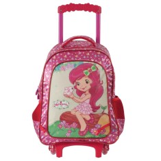 Mochila com Rodinhas Escolar Xeryus Moranguinho Forest 16