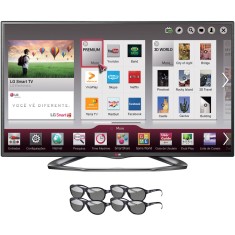 TV LED 47" Smart TV LG Cinema 3D Full HD 3 HDMI Conversor Digital Integrado 47LA6200