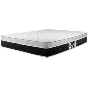 Colchão King Size Molas Ensacadas/Pocket Castor Black & White Plush 193 x 32 x 203 cm