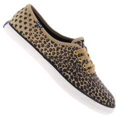 Tênis Keds Feminino Casual Champion Leopard Heart