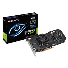 Placa de Video NVIDIA GeForce GTX 960 4 GB GDDR5 128 Bits Gigabyte GV-N960WF2OC-4GD