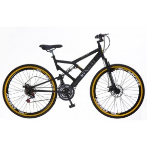 Bicicleta Mountain Bike Colli Bikes Renault 21 Marchas Aro 26 Suspensão Full Suspension Freio a Disco 549