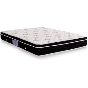 Colchão Queen Size Mola Nanolastic Ortobom D33 Physical Spring Black 158 x 23 x 198 cm