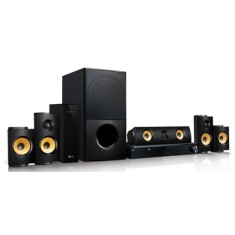 Home Theater LG com Blu-Ray 3D 1.200 W 5.1 Canais Karaokê 3 HDMI LHB725W