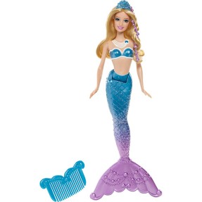 Boneca Barbie Sereia das Pérolas Amiga Sereia Azul Mattel