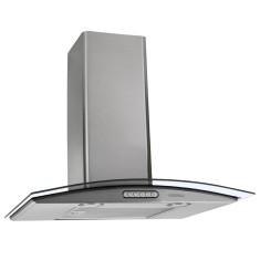 Coifa Parede Nardelli 60 cm Vidro Curvo Slim Inox