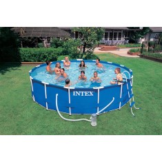 Piscina de Armação 12.422 l Polígono Intex Metal Frame 28232