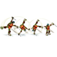 Boneco Tartarugas Ninja Leonardo Action BR286 - Multikids