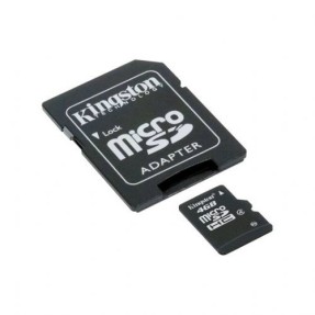 Cartão de Memória Micro SDHC com Adaptador Kingston 4 GB SDC4/4GB