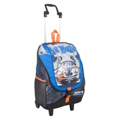 Mochila com Rodinhas Escolar Sestini Hot Wheels 16Y01 GG 64050