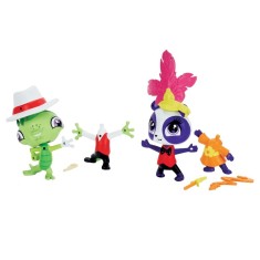 Boneca Littlest Pet Shop Amigos Fashion Vinnie Terio e Penny Ling Hasbro