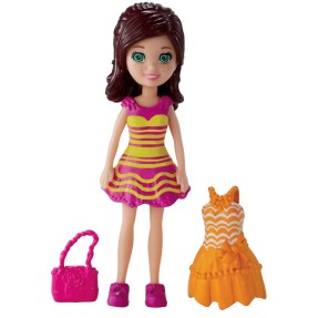 Boneca Polly Lila Vestido Mattel