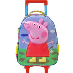 Mochila com Rodinhas Escolar Xeryus Peppa Eva 3D 14 5541