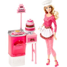 Boneca Barbie Confeiteira BLL70 Mattel