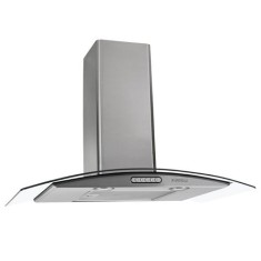 Coifa Parede Nardelli 75 cm Vidro Curvo Slim Inox