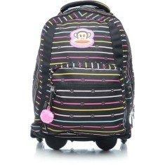 Mochila com Rodinhas Escolar Sestini Paul Frank 16T02