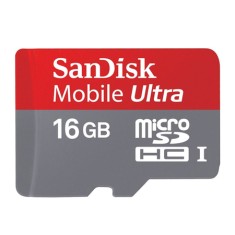 Cartão de Memória Micro SDHC-I com Adaptador SanDisk Ultra 16 GB SDSDQUAN-G4A Mobile