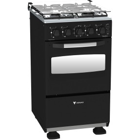 Fogão de Piso Venax 4 Bocas Acendimento Automático Grill Vetrô