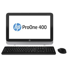 All in One HP Intel Core i3 4160T 3,10 GHz 4 GB HD 500 GB Intel HD Graphics DVD-RW Windows 8 Pro ProOne 400 G1